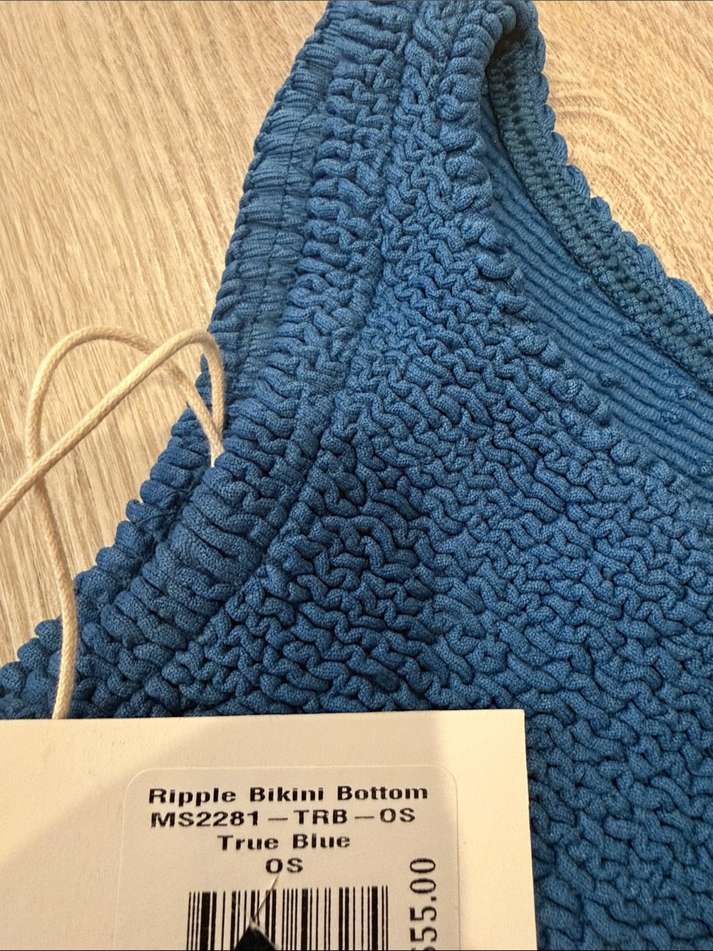 NWT Mollusk Ripple True Blue Bikini Bottom One Size - Picture 5 of 5